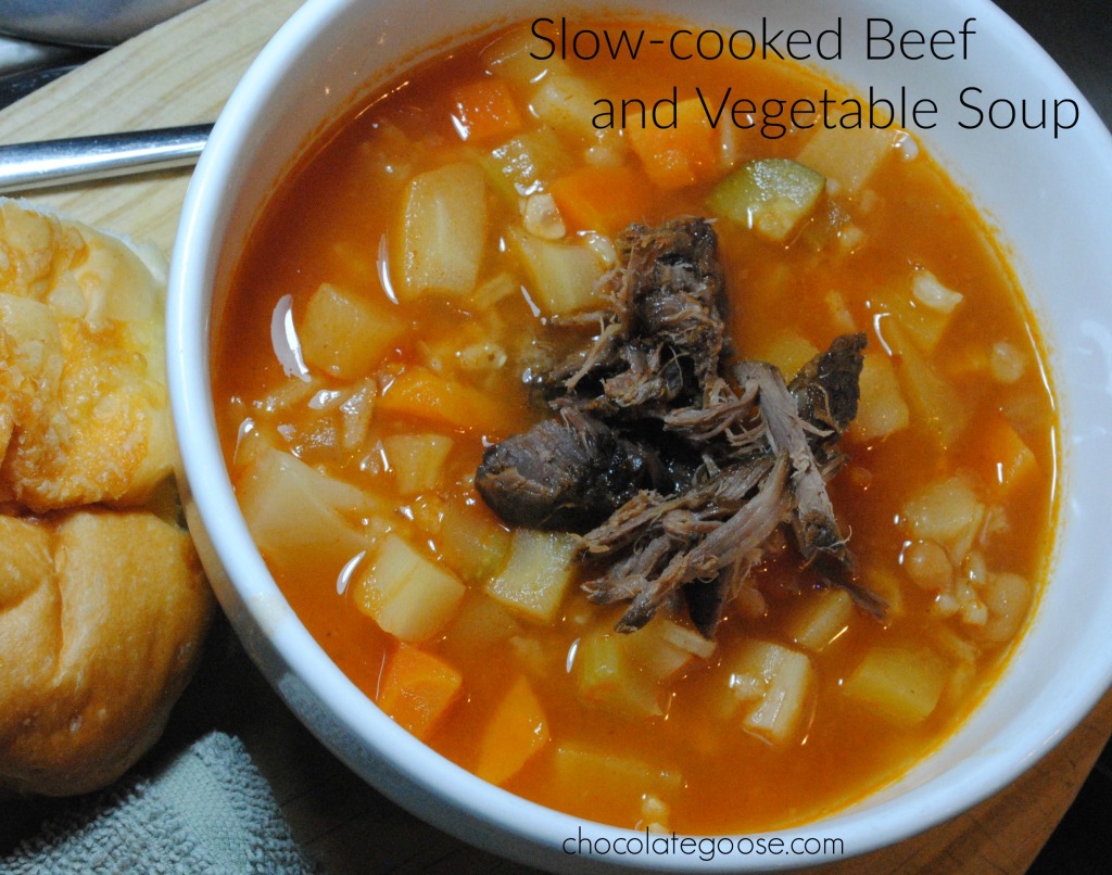 Slow-cooked Beef and Vegetable Soup